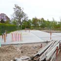 first concrete pour in May 2015